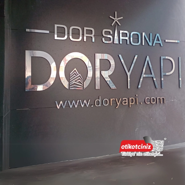 Aynalı Dekota ve Pleksi Kesim Harf