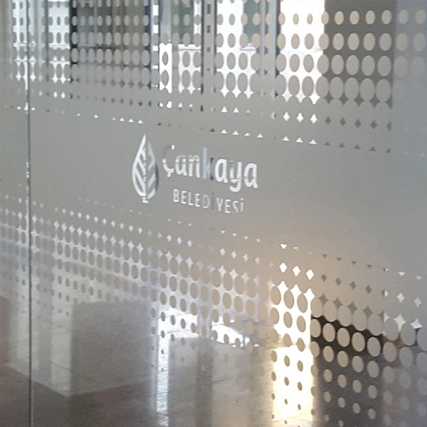 Cam Dekor Folyo Kumlama Uygulama - Görsel 1