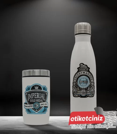 Kabartmalı Termos Etiket