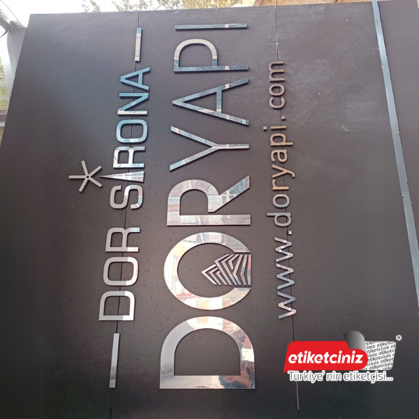 Krom Kutu Harf Tabela - Görsel 7