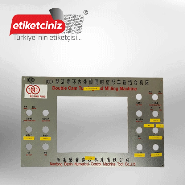 Makine Panel Etiket