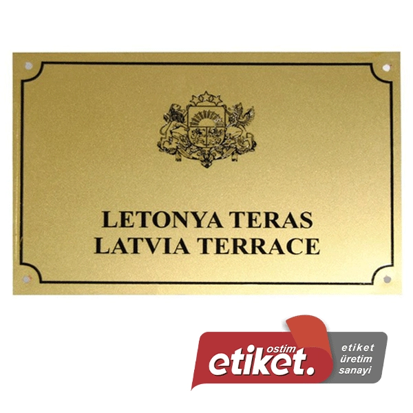 Pirinç Metal Etiket