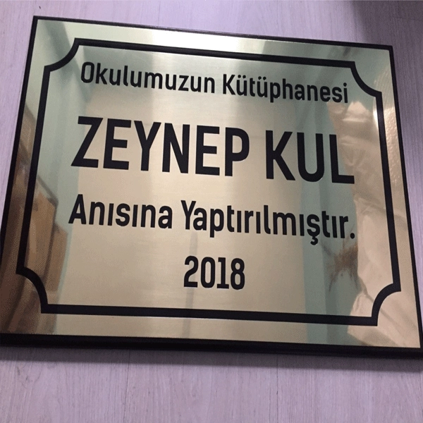 Pirinç Metal Etiket