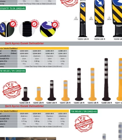 Plastik ve Metal Trafik Otopark Ekipmanları - Görsel 10