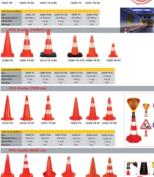 Plastik ve Metal Trafik Otopark Ekipmanları - Görsel 9