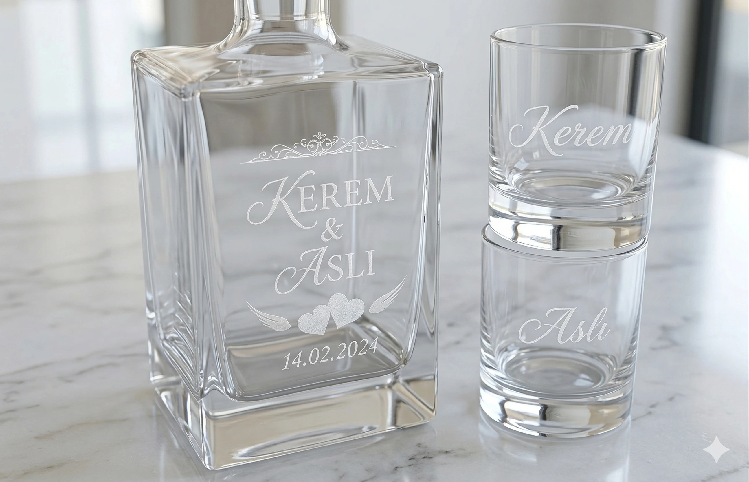 Cam Lazer Markalama örnek çalışma 1