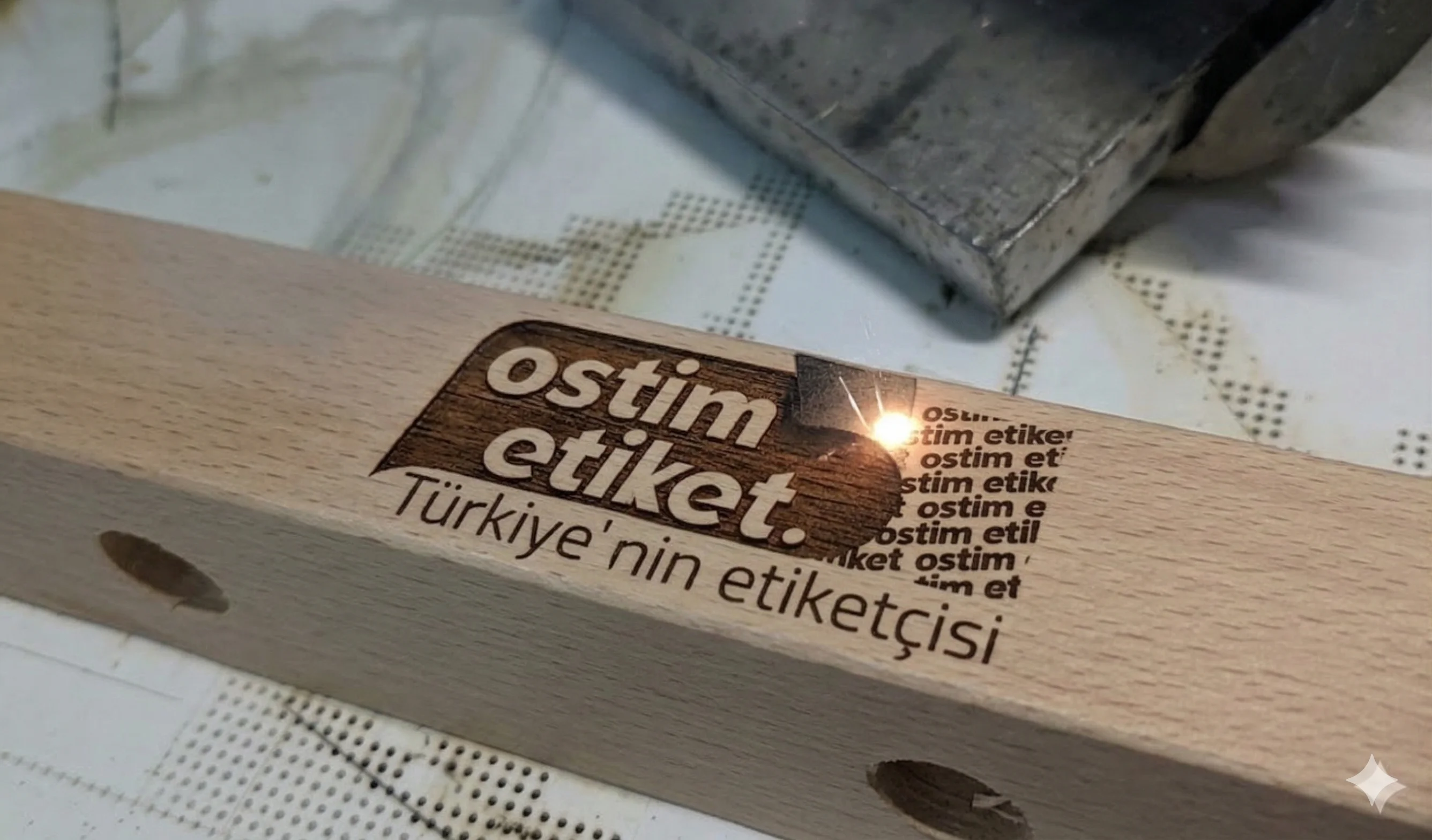 Ahşap Lazer Markalama örnek çalışma 3