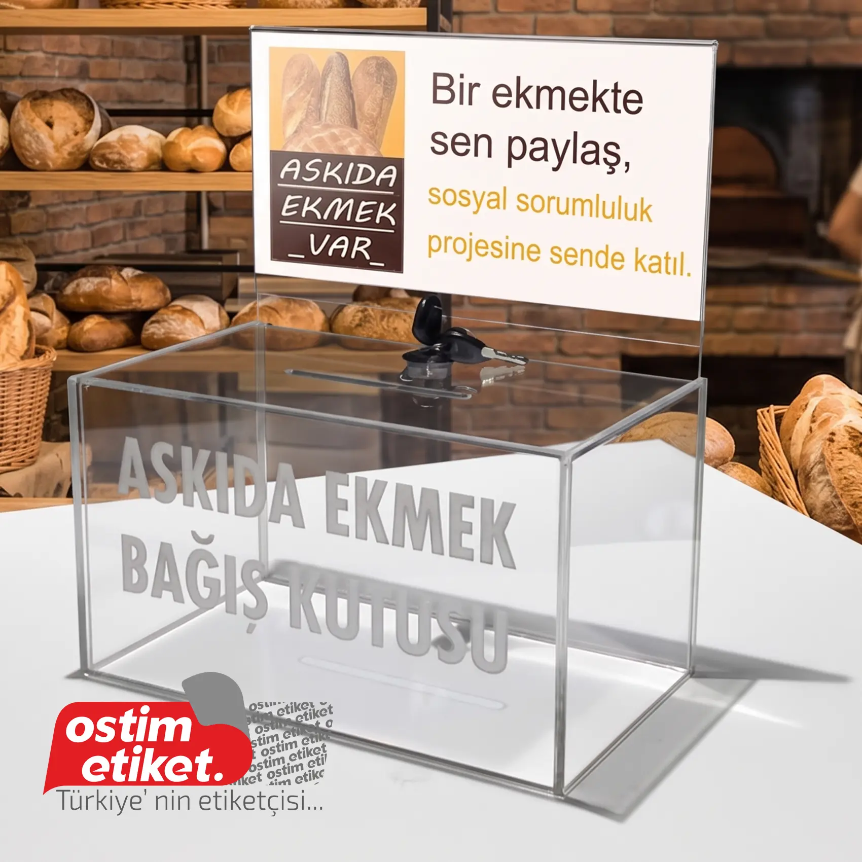 Pleksi Bağış - Sadaka Kutusu örnek çalışma 5