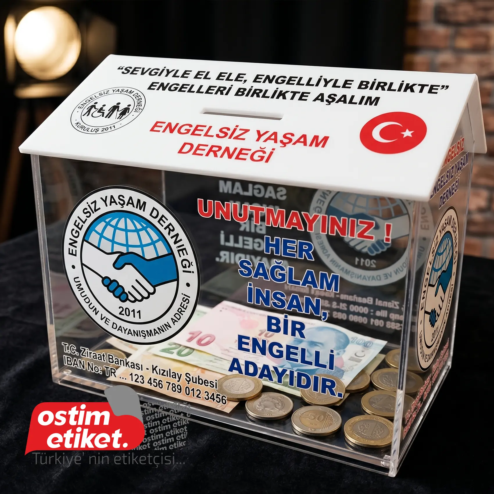 Pleksi Bağış - Sadaka Kutusu örnek çalışma 7
