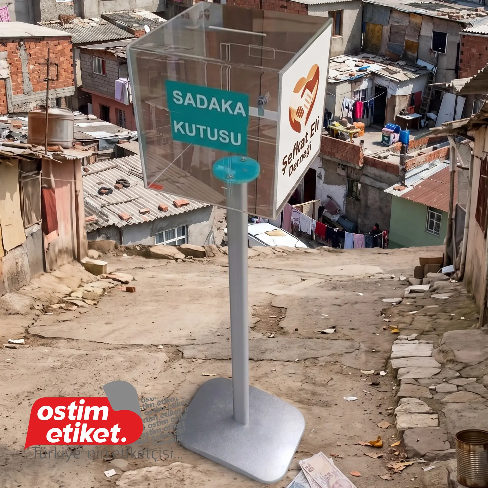 Pleksi Bağış - Sadaka Kutusu örnek çalışma 2