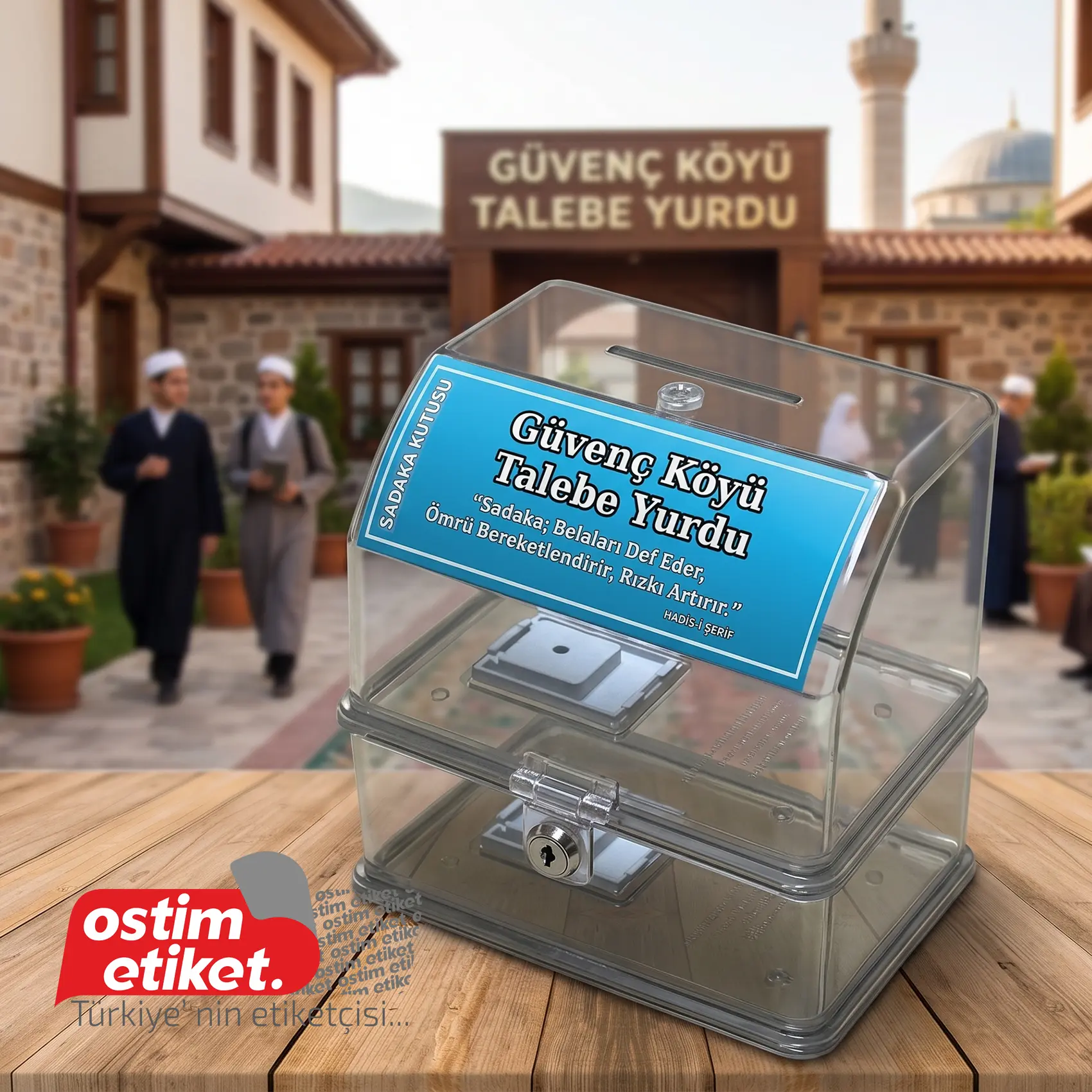 Pleksi Bağış - Sadaka Kutusu örnek çalışma 1