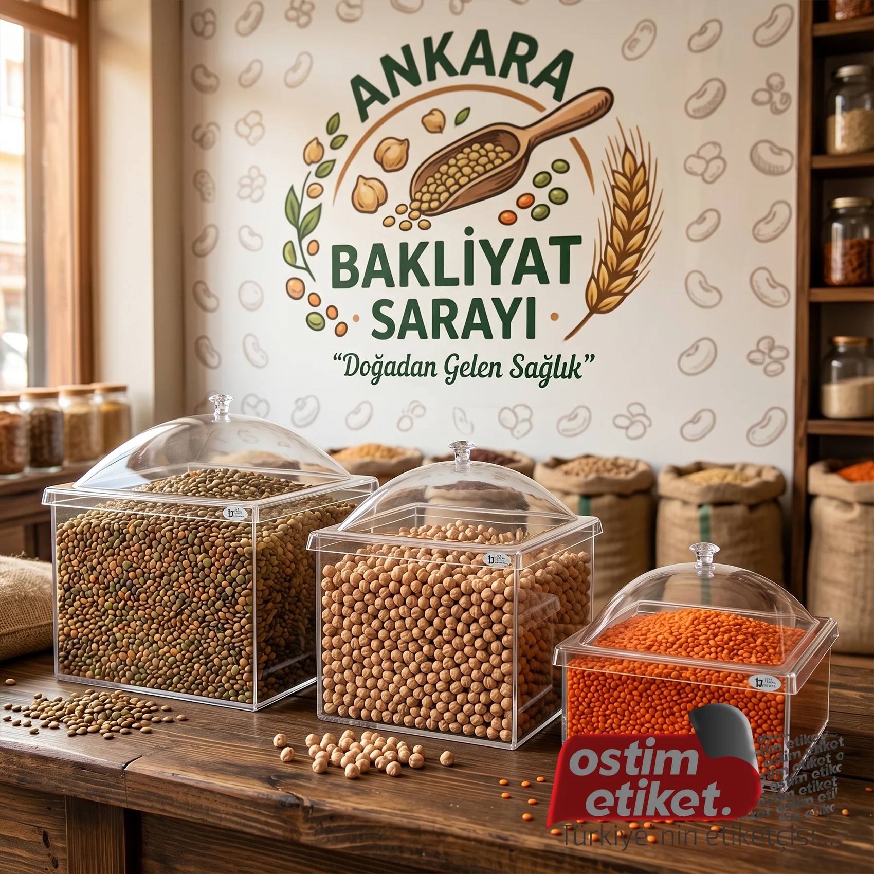 Pleksi Kuruyemiş - Bakliyat Kutusu örnek çalışma 7