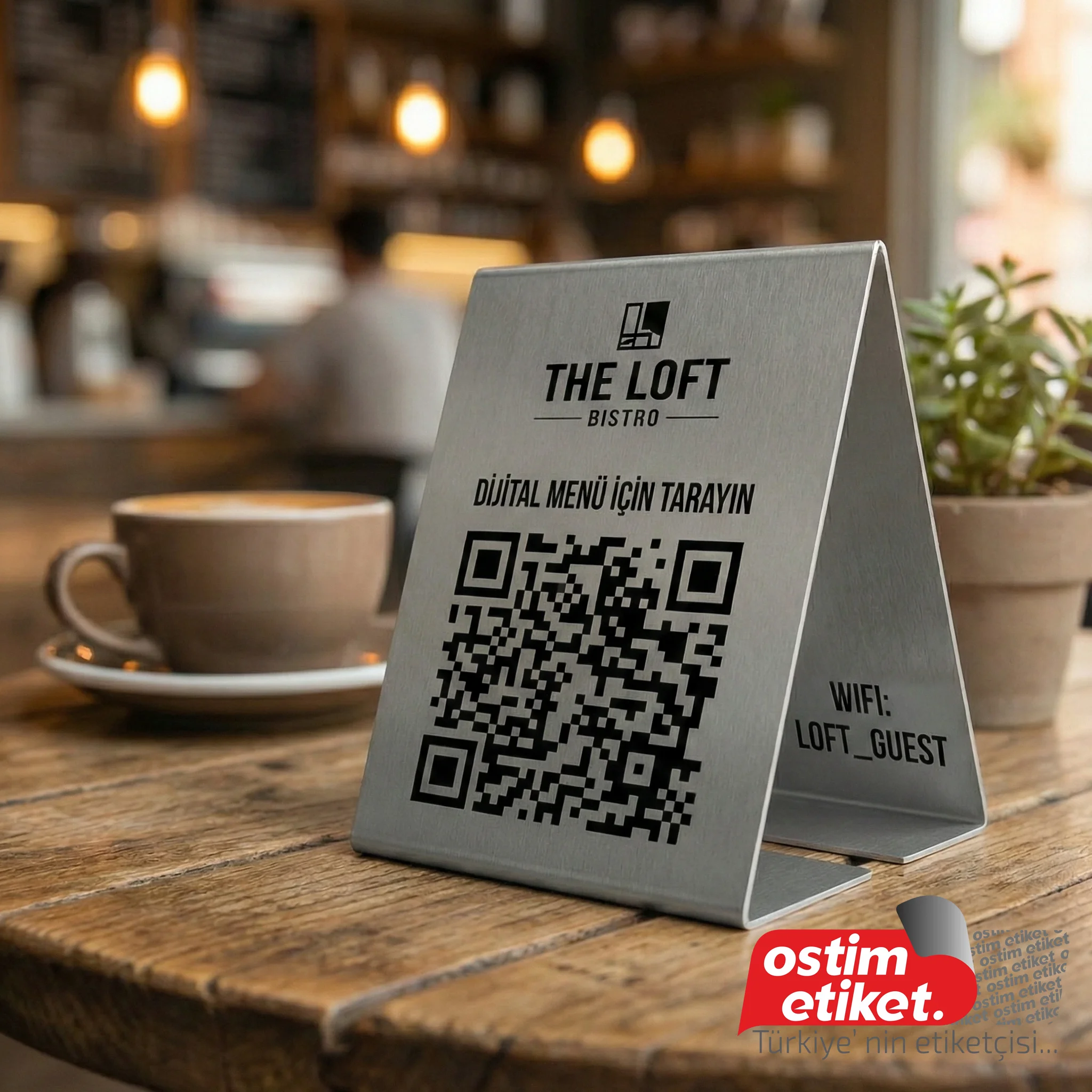 Pleksi QR Menü örnek çalışma 1