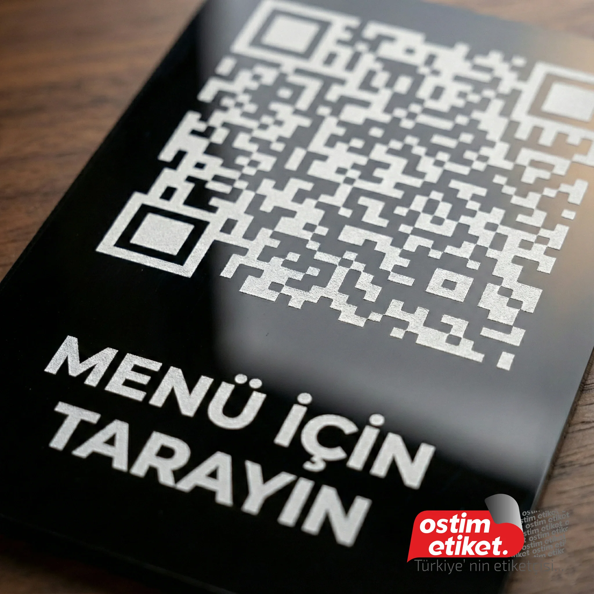 Pleksi QR Menü örnek çalışma 7