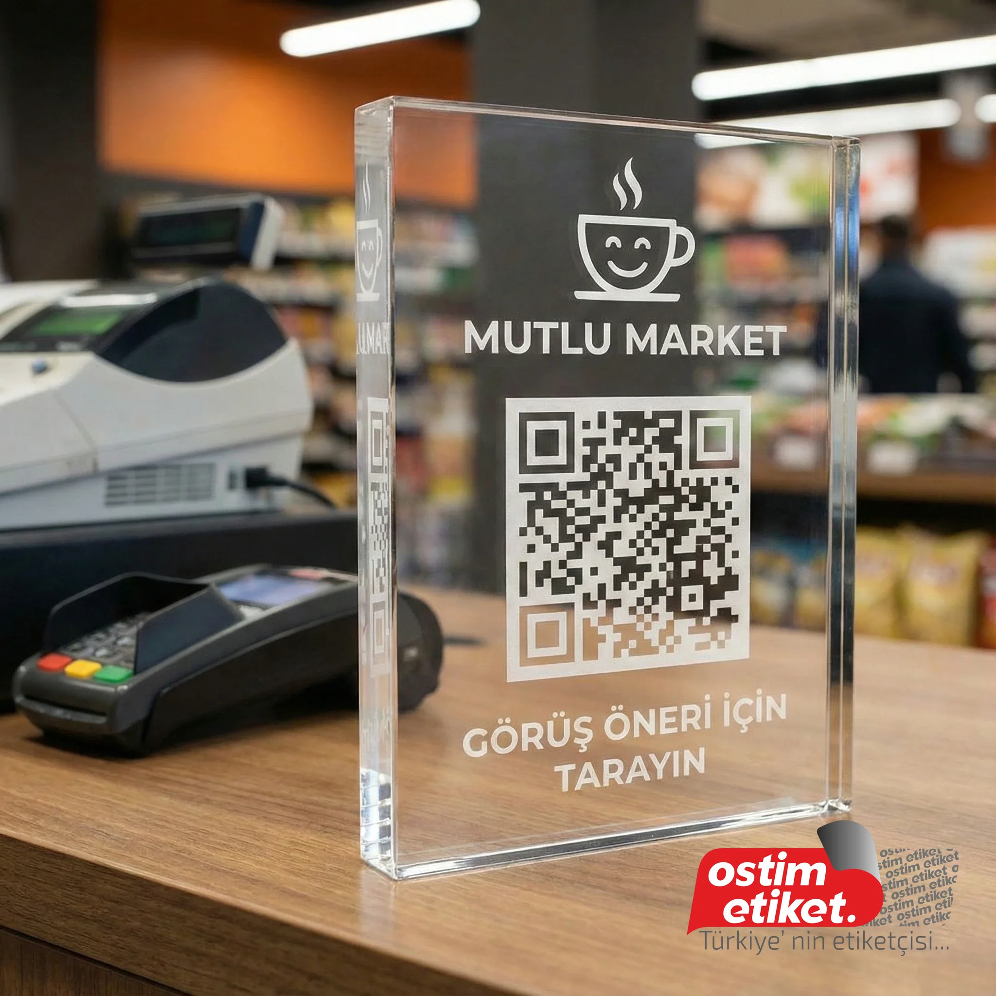 Pleksi QR Menü örnek çalışma 8