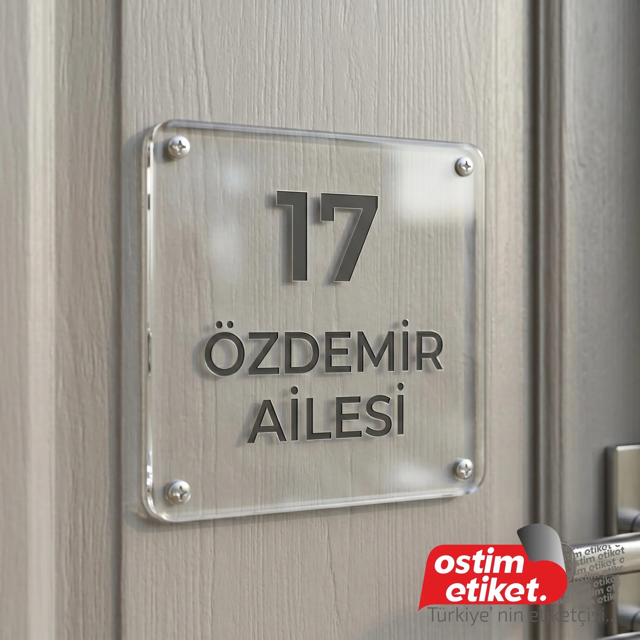 Düz Kapı İsimlikleri örnek çalışma 8