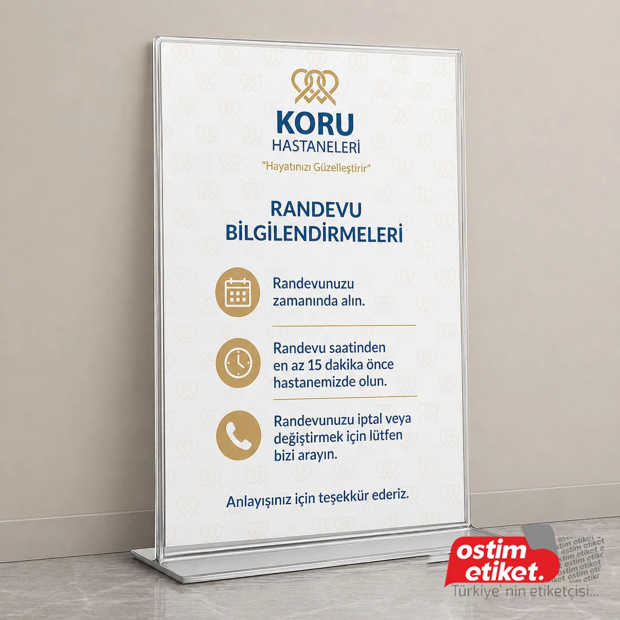Pleksi Broşürlük ve Föylükler örnek çalışma 2