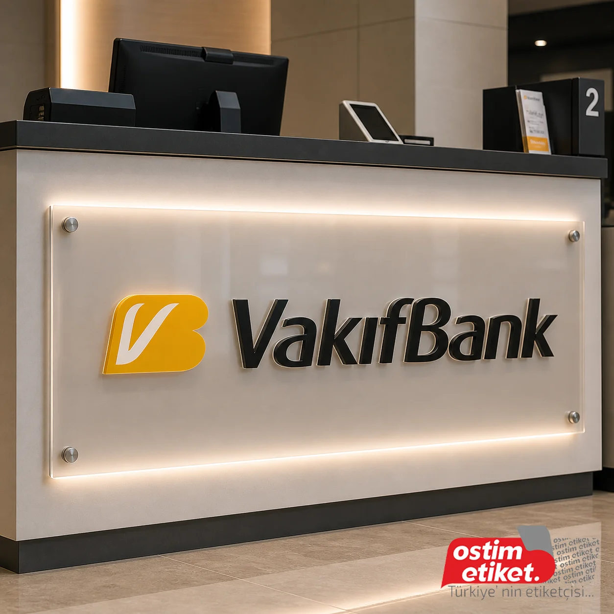 Banko Önü Pleksi Kabartma örnek çalışma 4