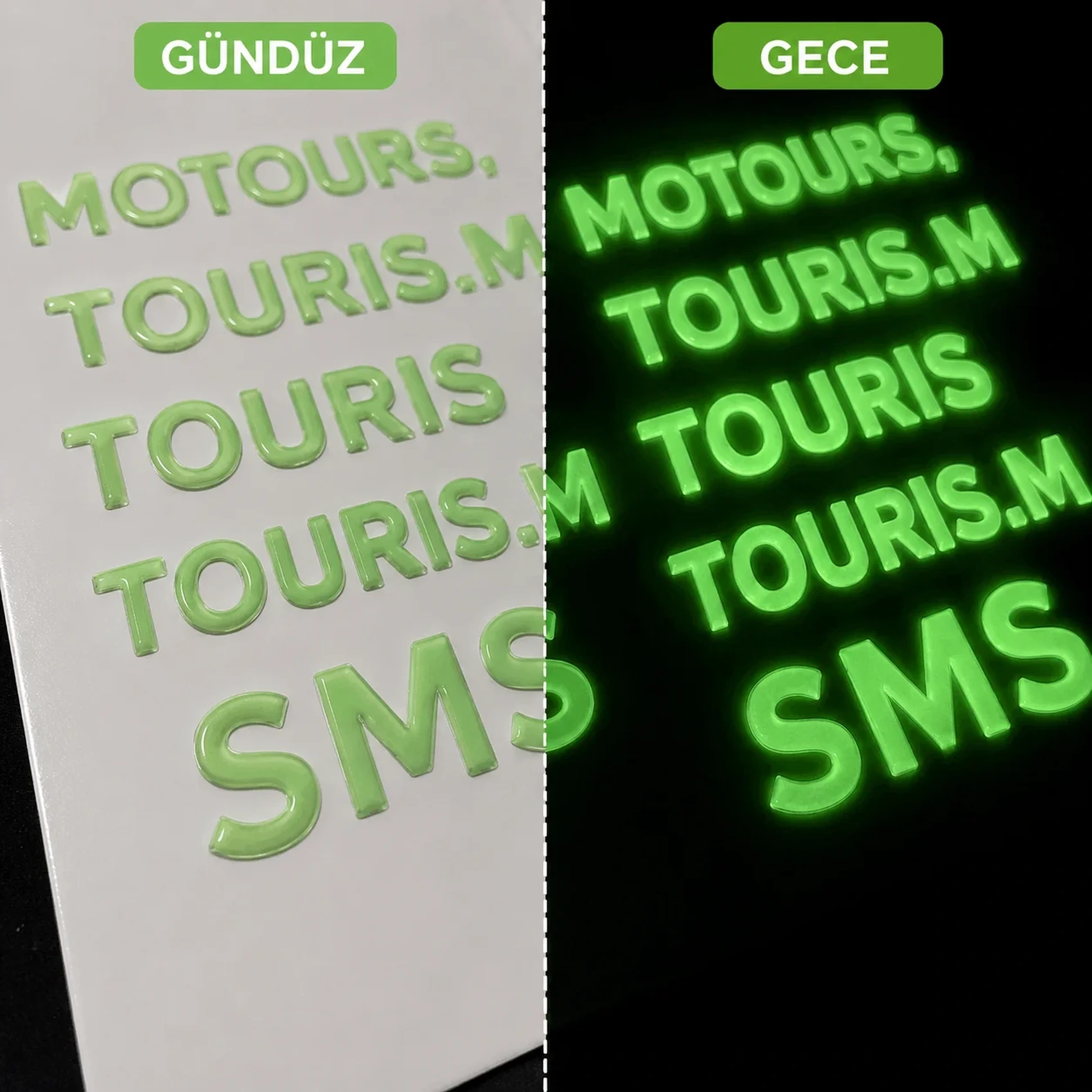 Fosforlu Damla Etiket örnek çalışma 4