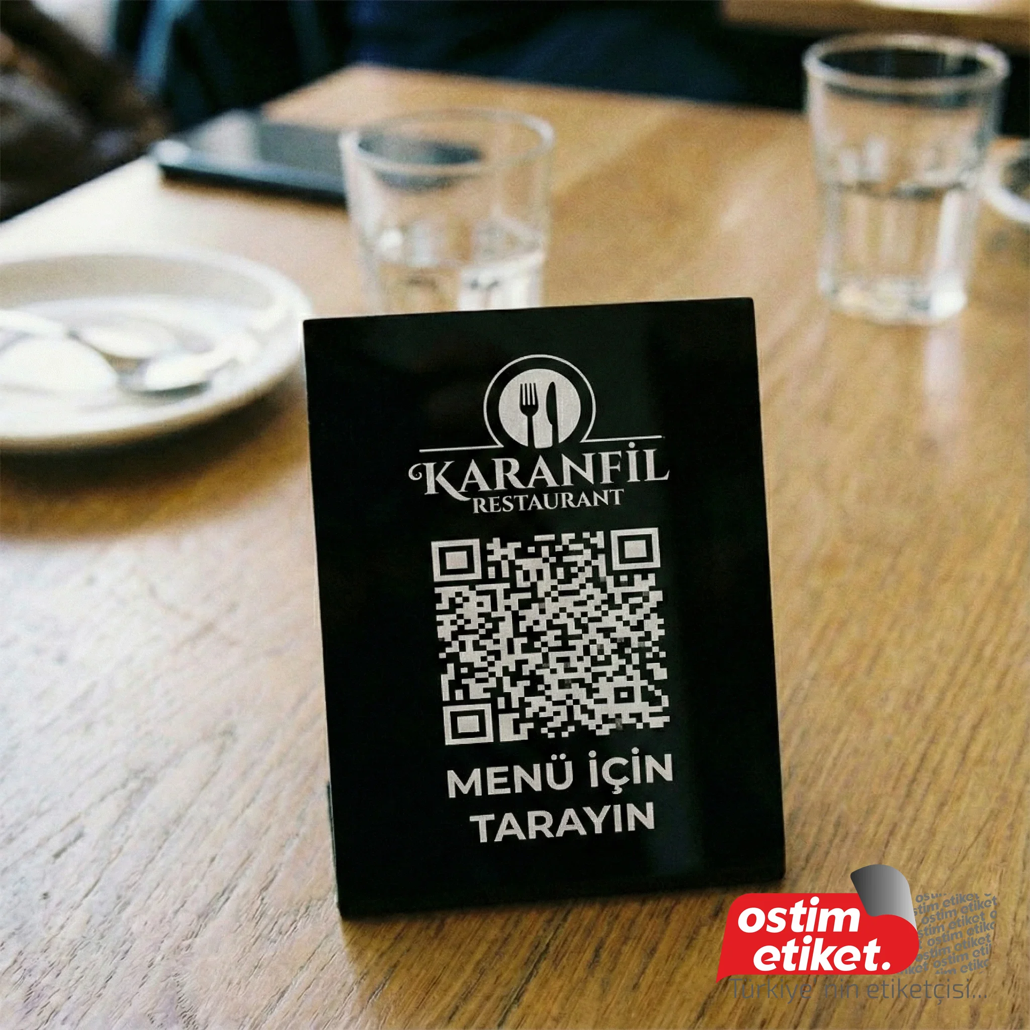 Pleksi QR Menü örnek çalışma 6