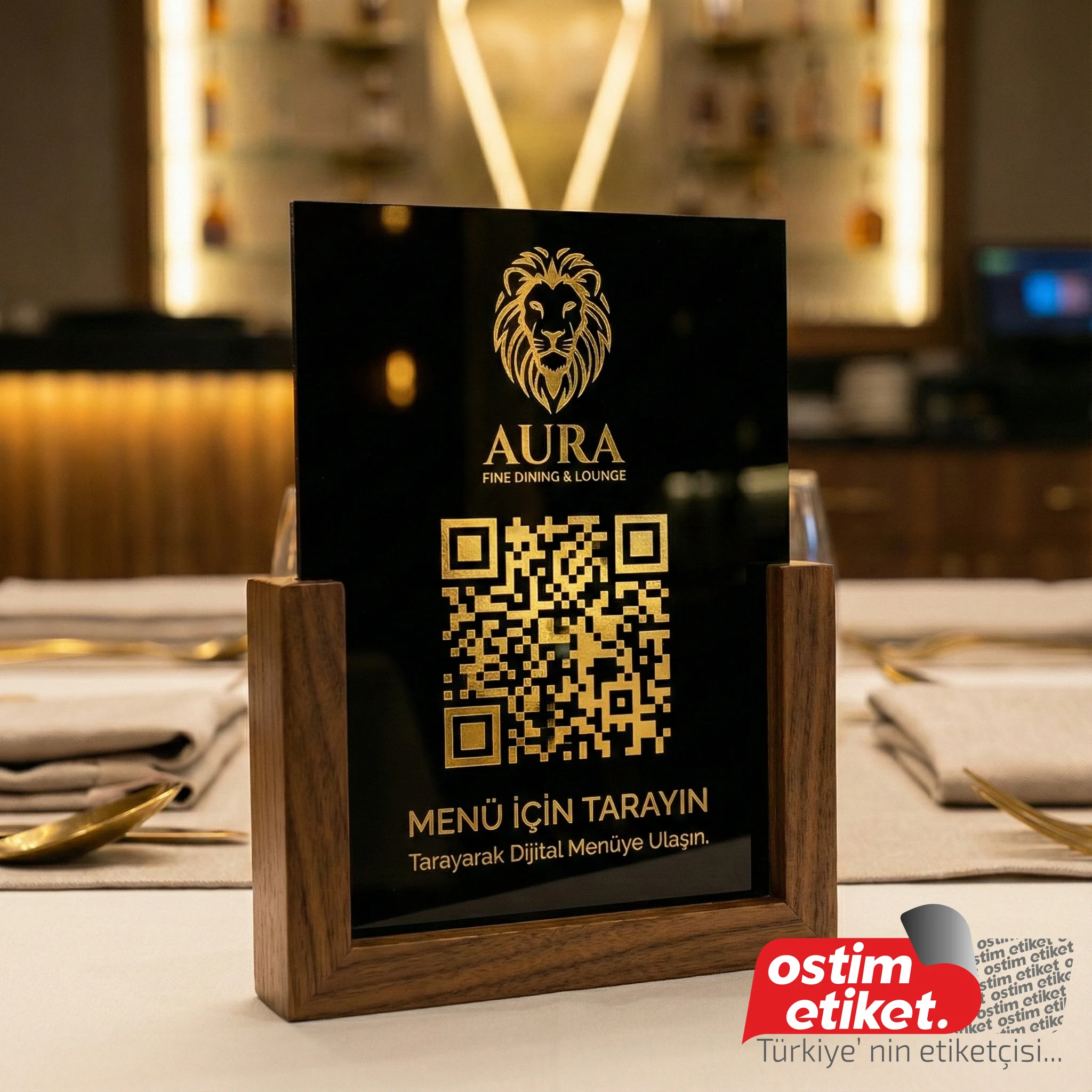 Pleksi QR Menü örnek çalışma 2