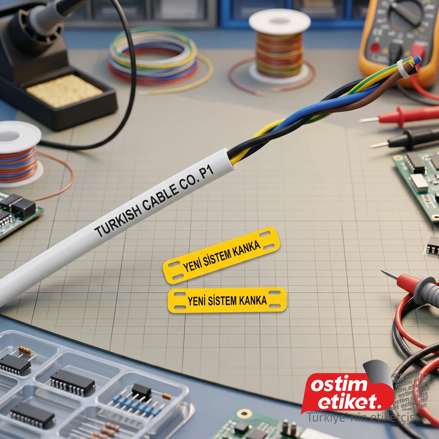 Pvc Kablo Etiket örnek çalışma 6