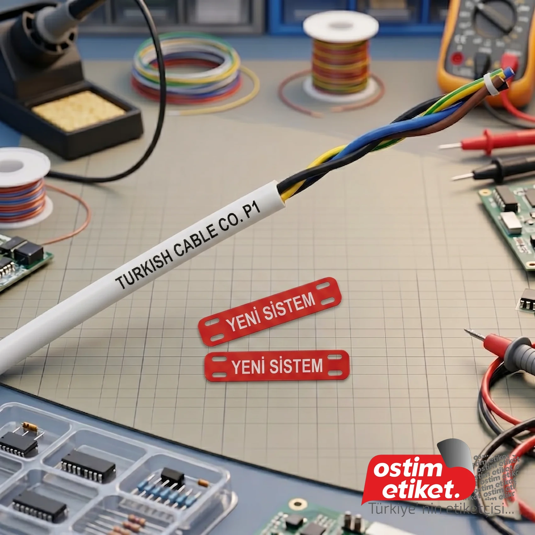 Pvc Kablo Etiket örnek çalışma 7