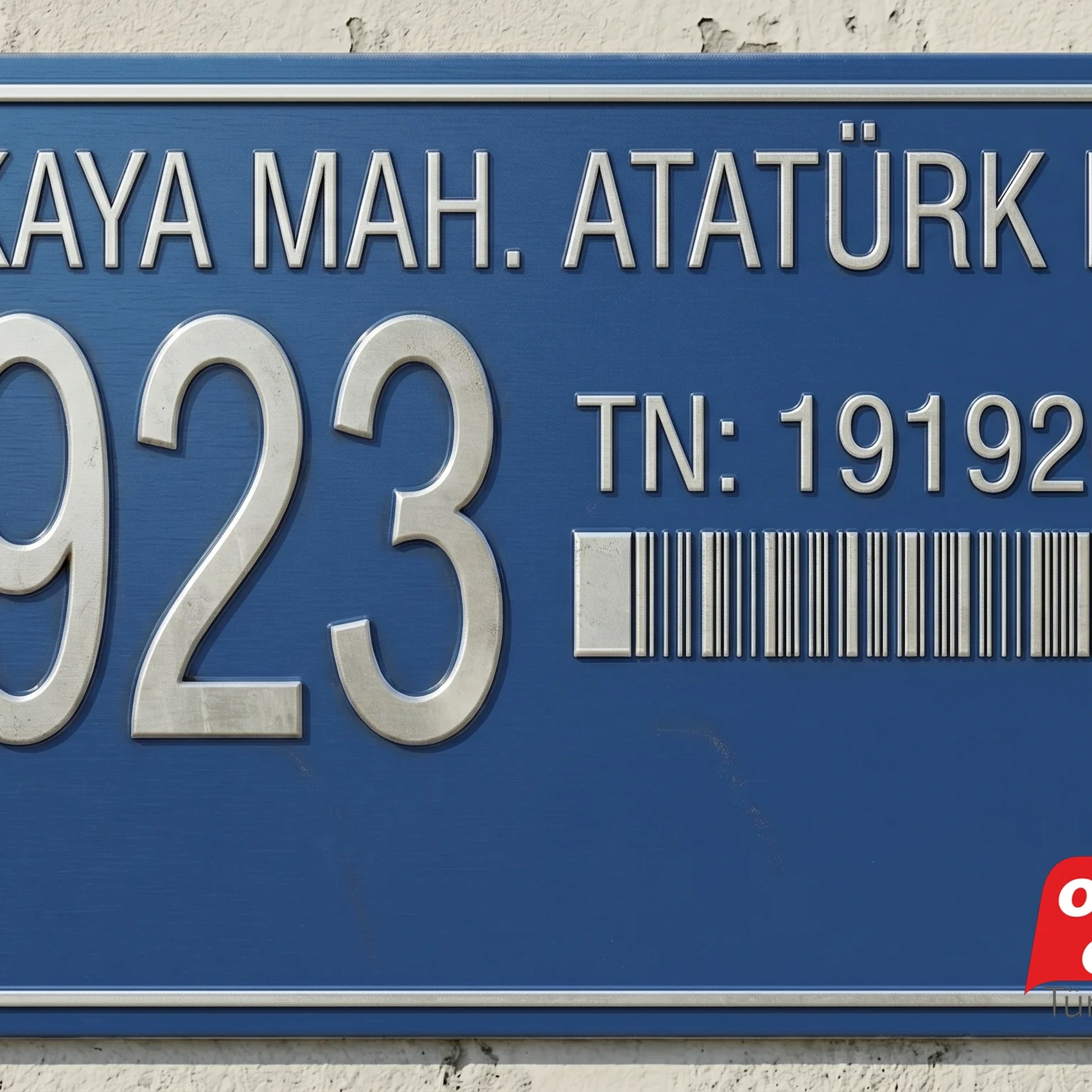 Su Abone Plakaları örnek çalışma 6