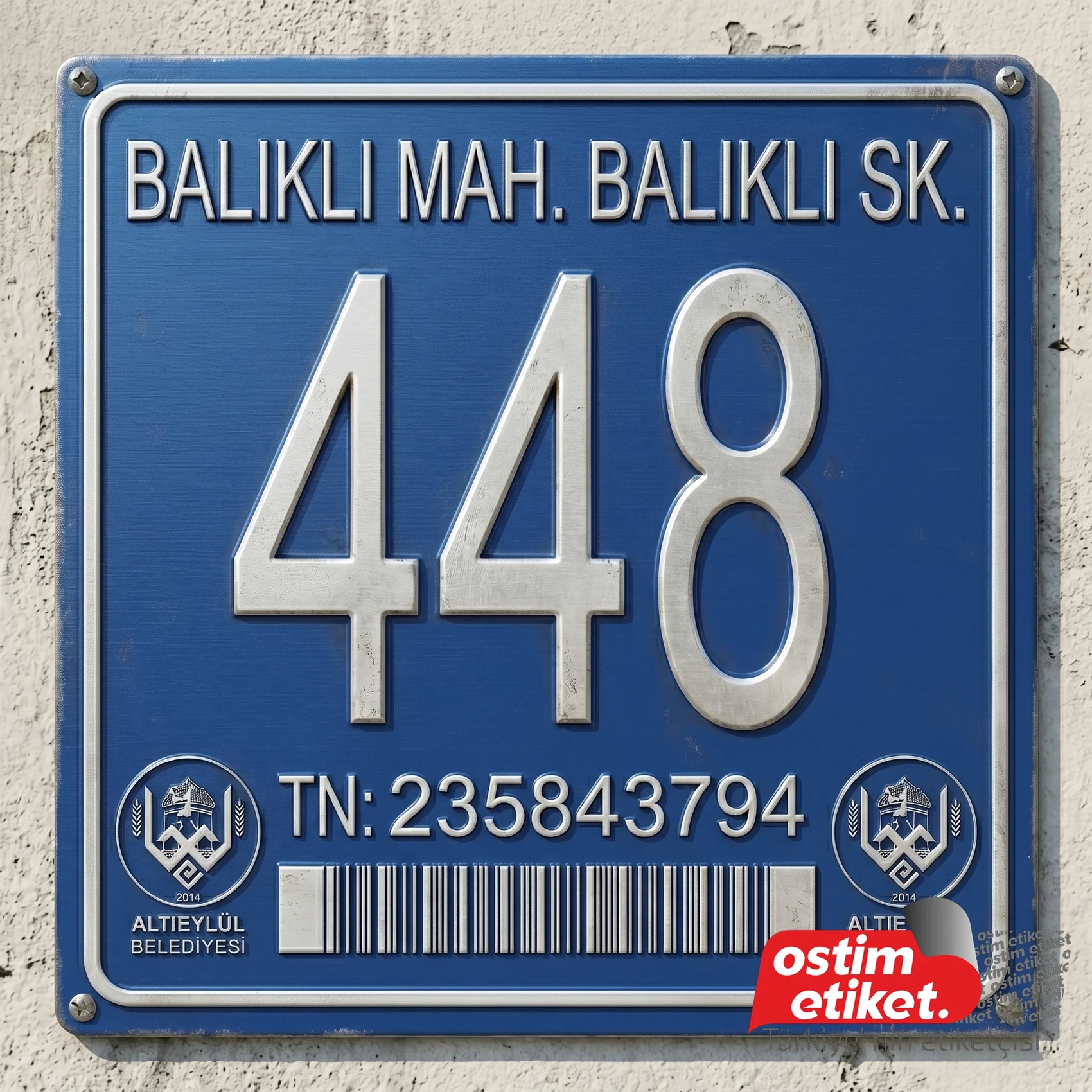 Su Abone Plakaları örnek çalışma 7