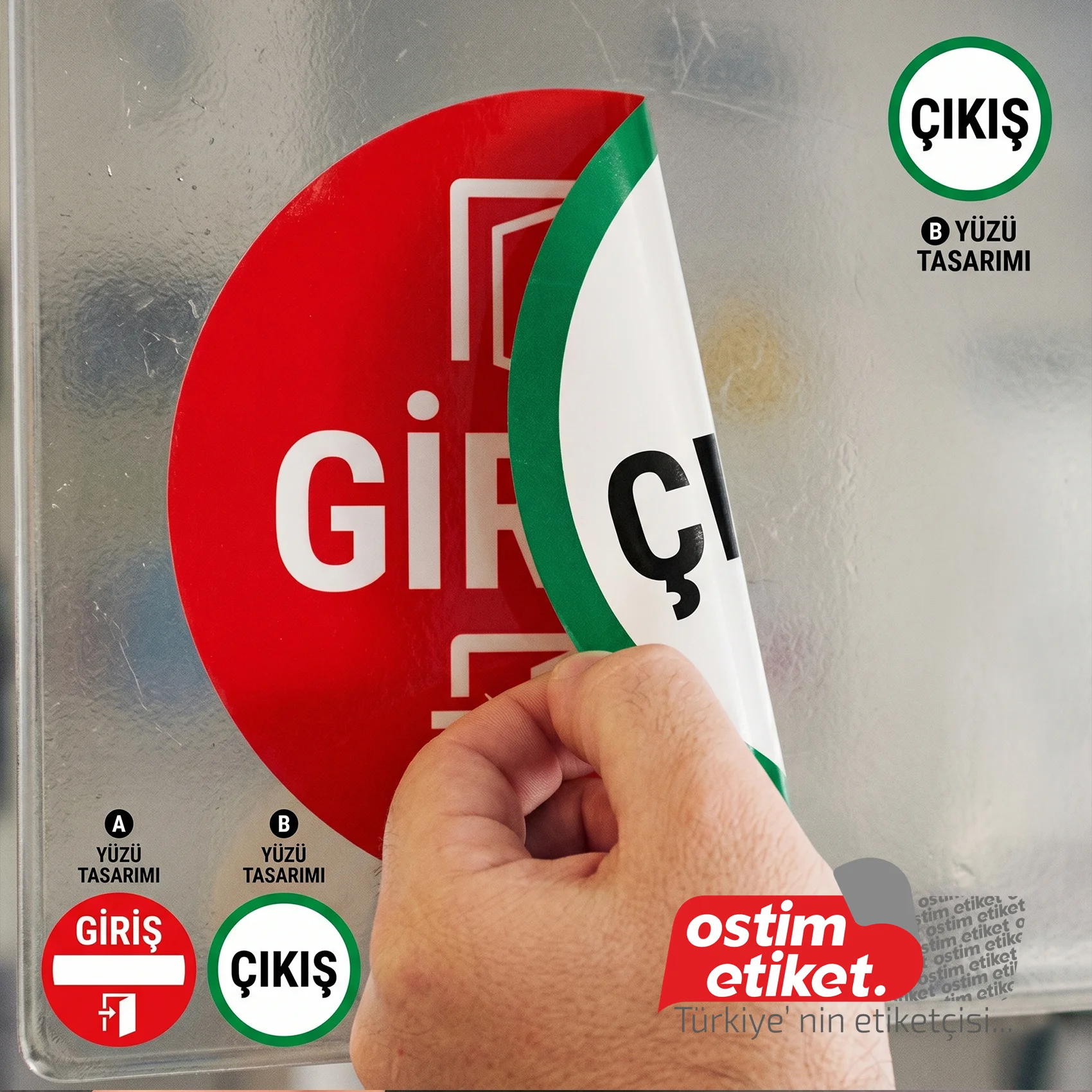 Çift Yön Baskılı Etiket örnek çalışma 2