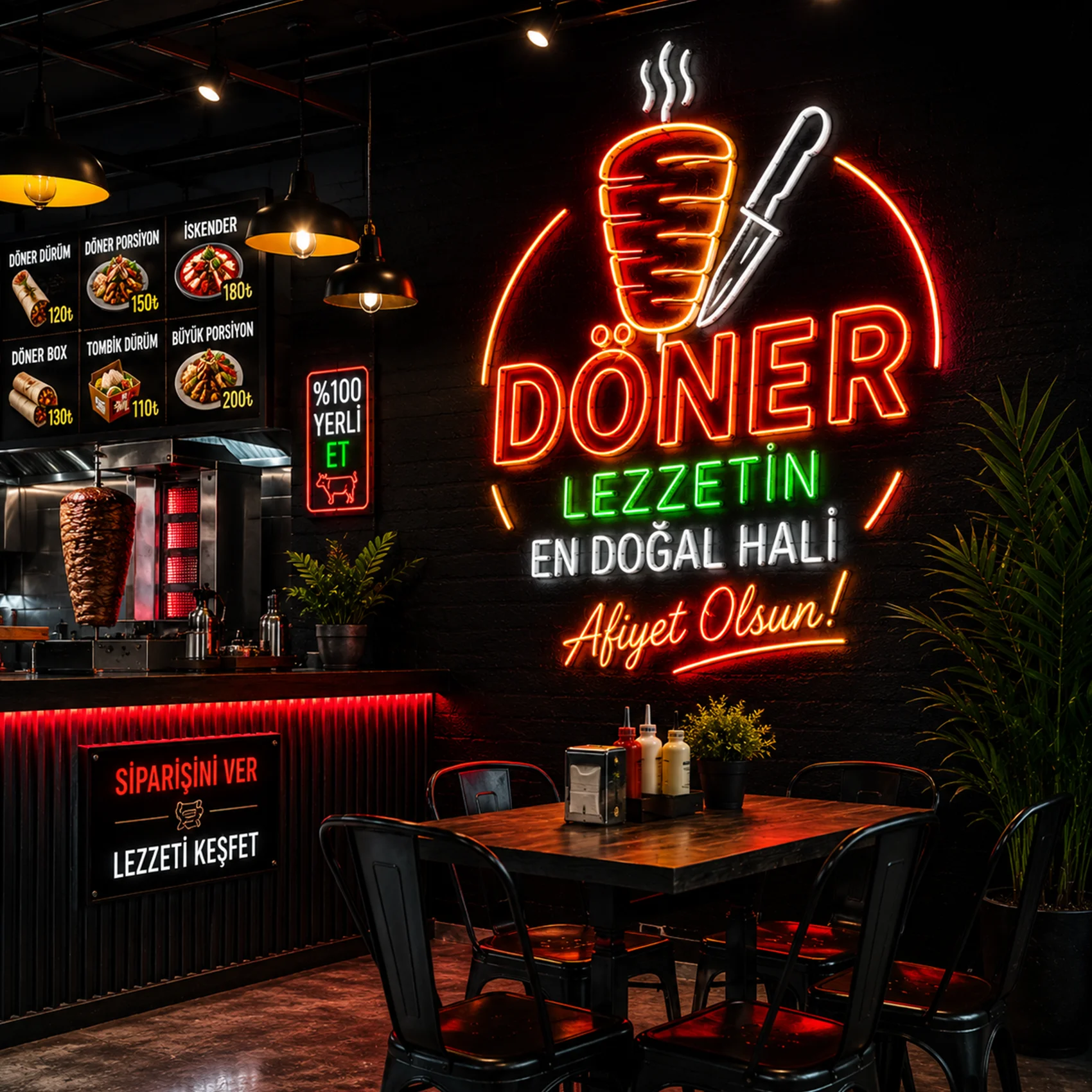 Neon Led Tabela örnek çalışma 7