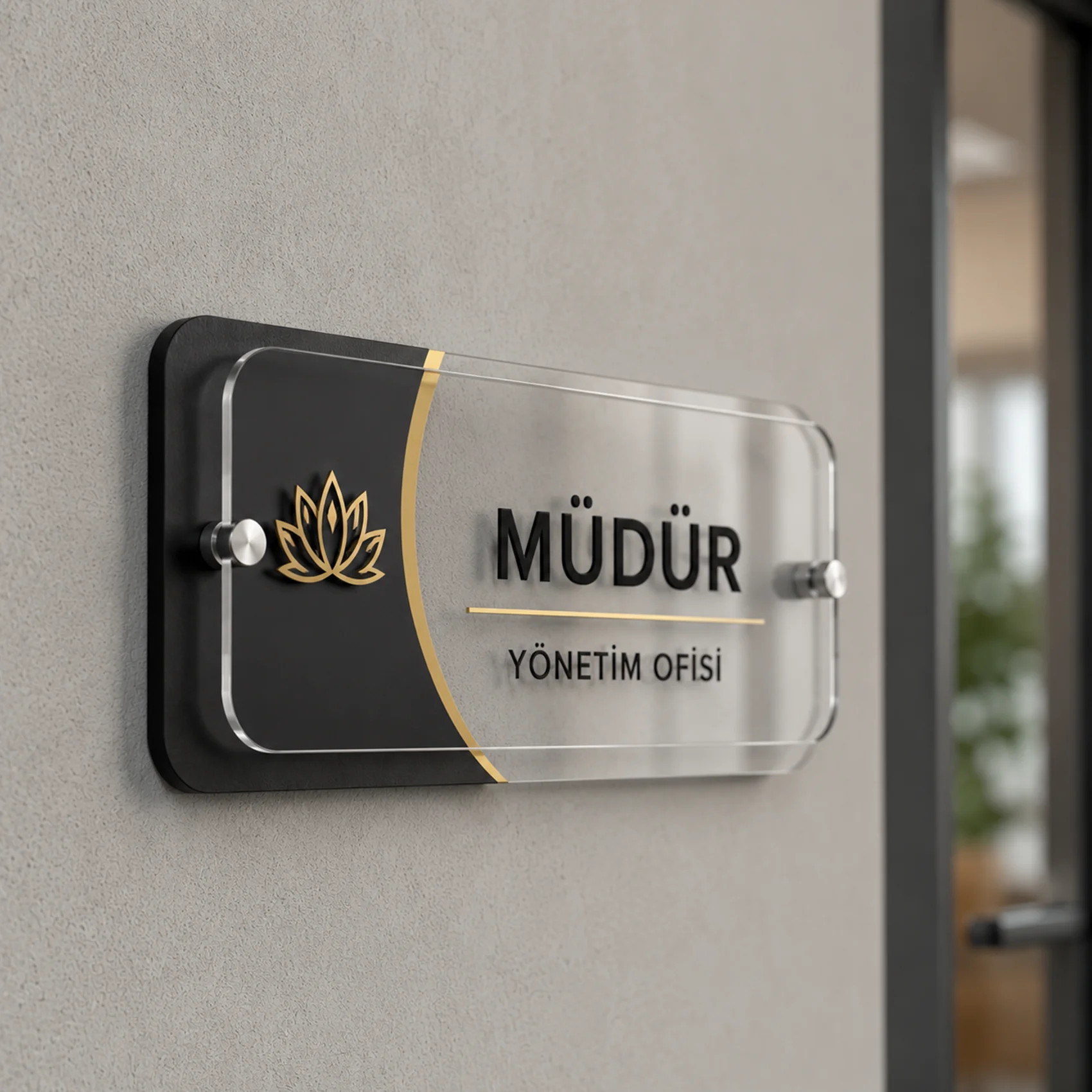Özel Kapı İsimlikleri örnek çalışma 8
