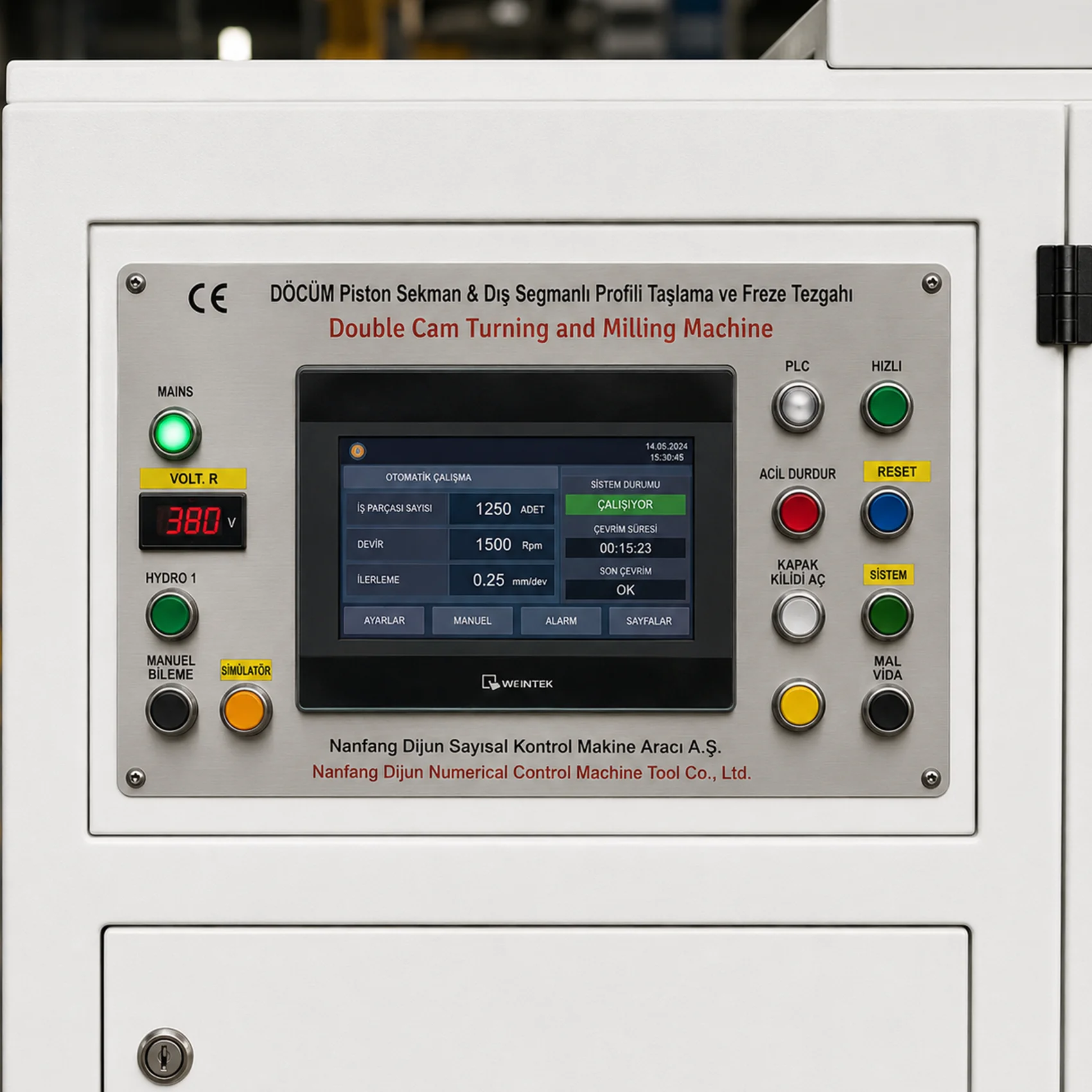 Makine Panel Etiket örnek çalışma 5