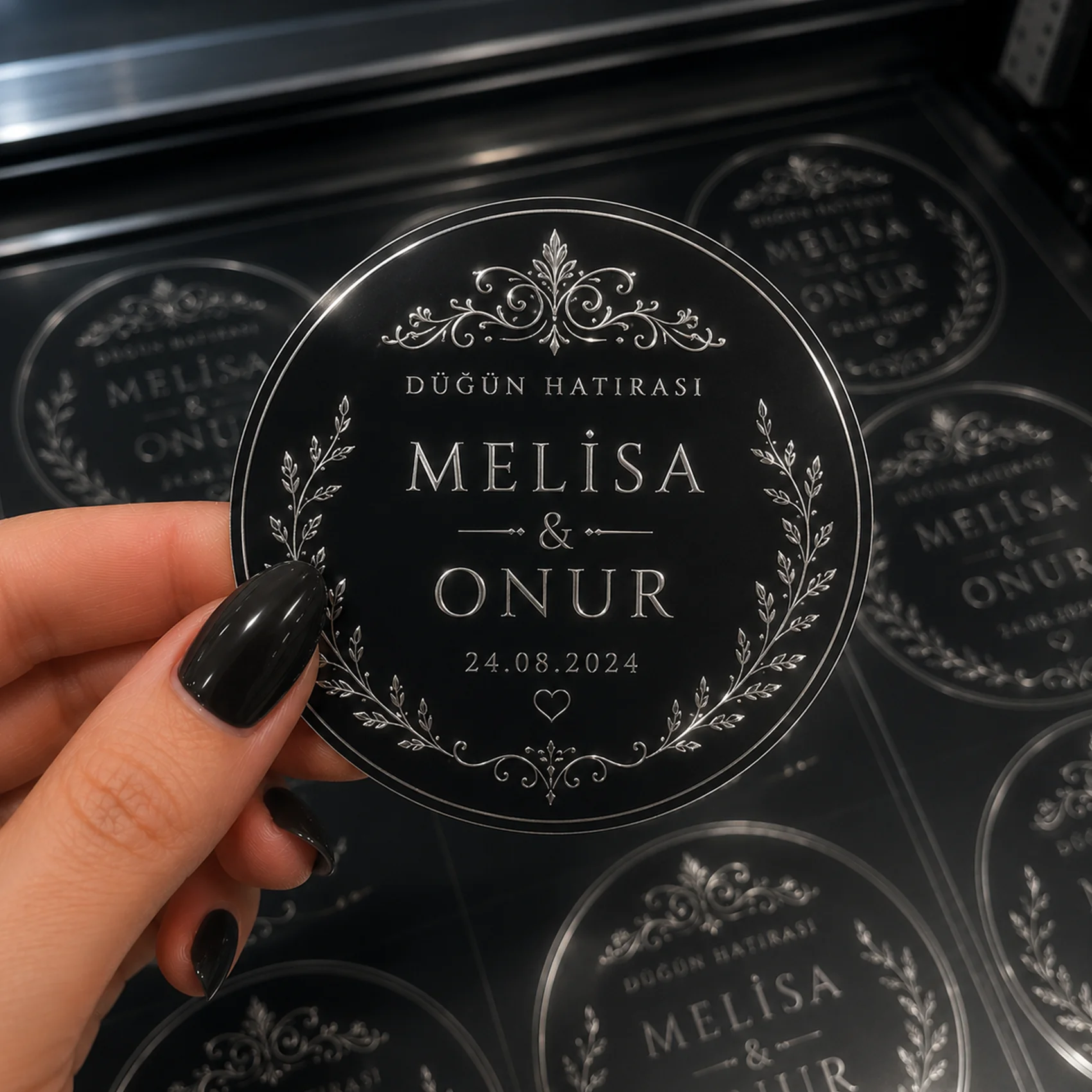 Gümüş Yaldız Sticker örnek çalışma 7