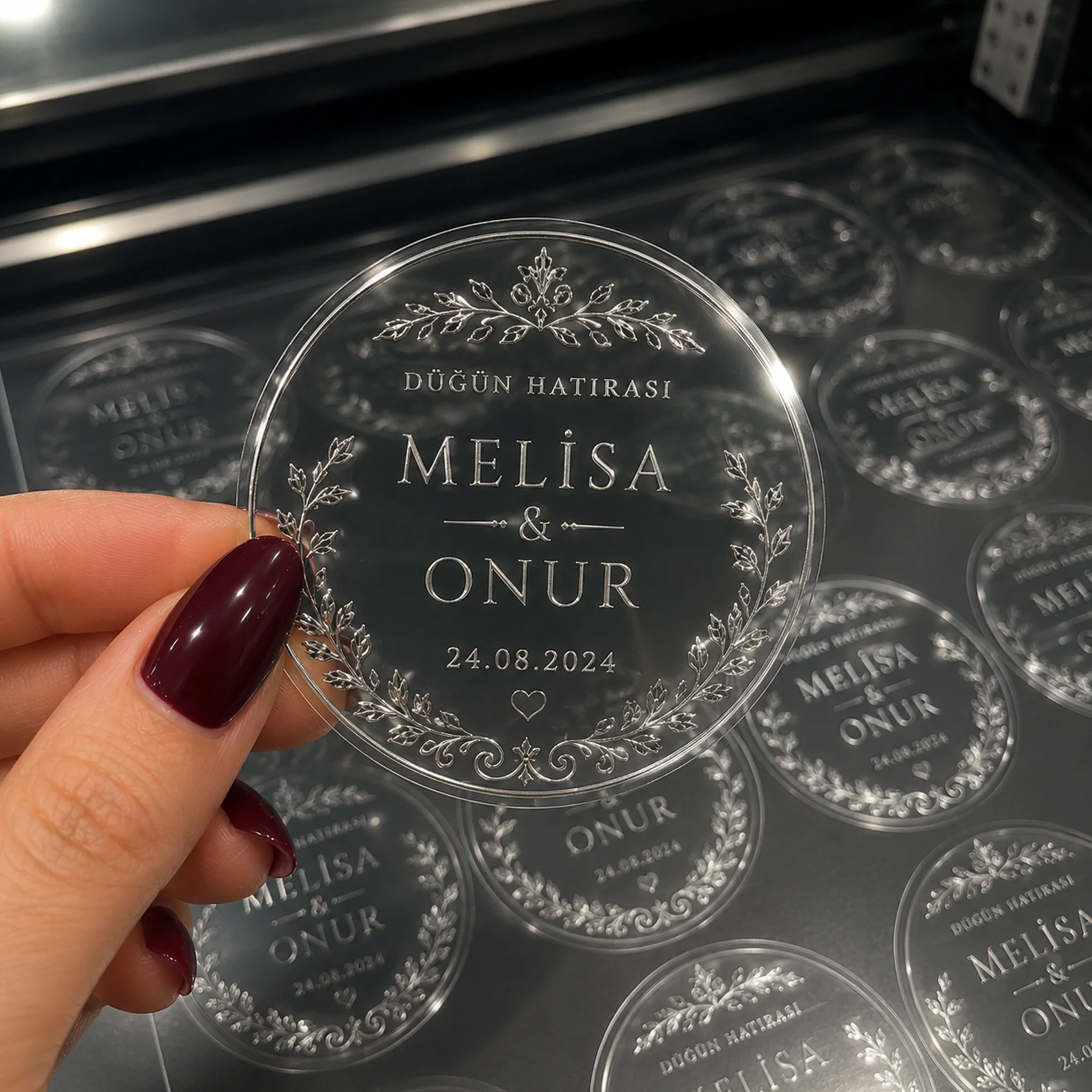 Gümüş Yaldız Sticker örnek çalışma 1