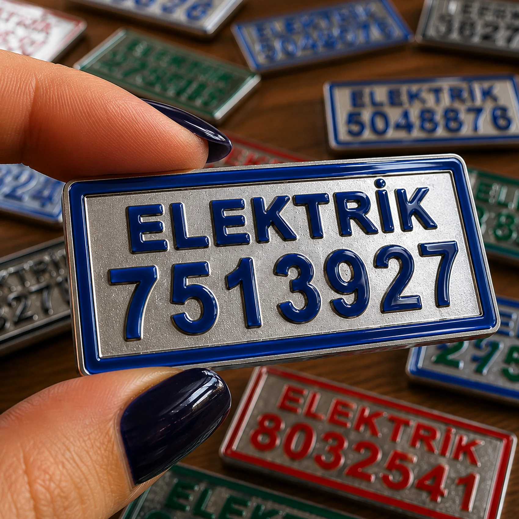 Elektrik Abone Plakaları örnek çalışma 8