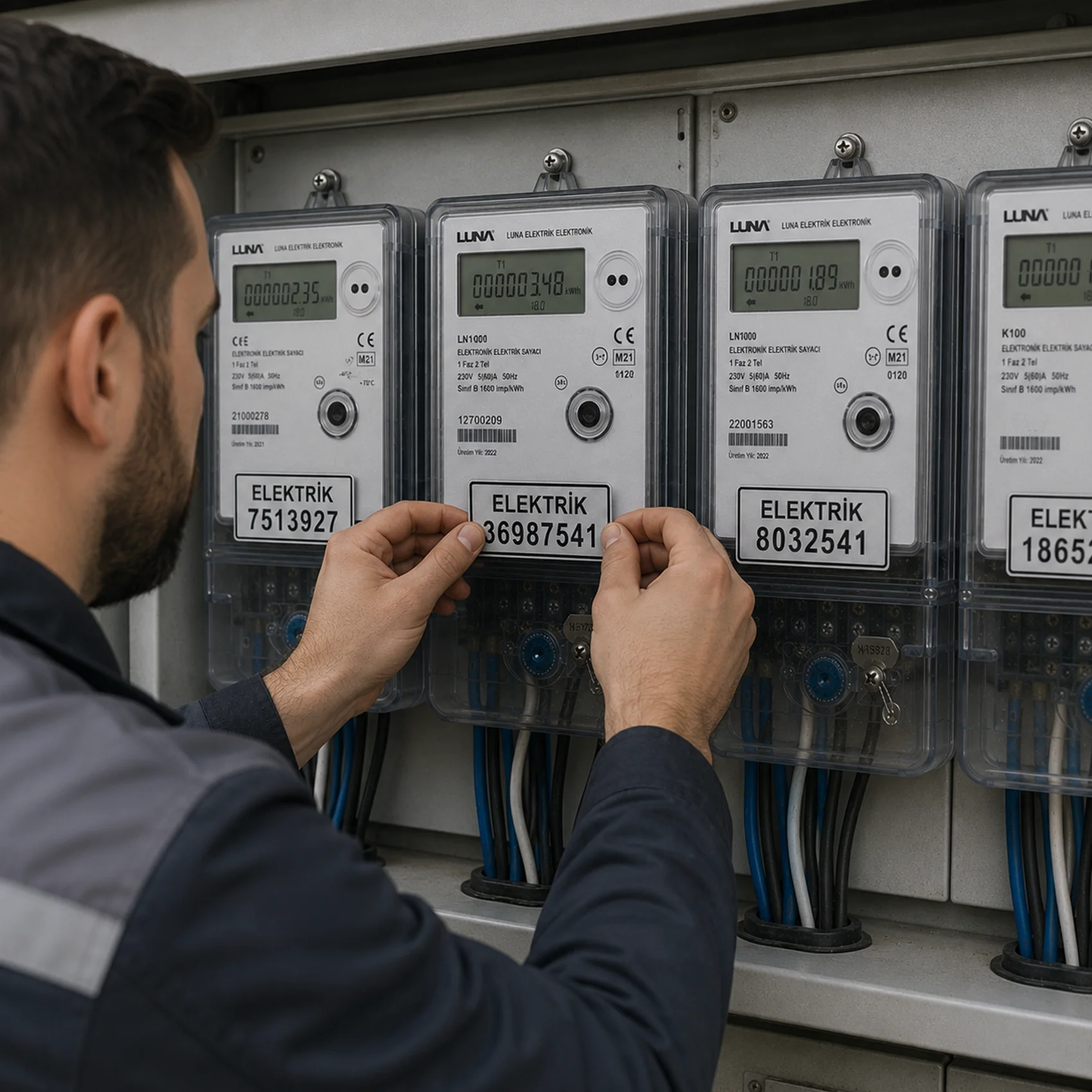 Elektrik Abone Plakaları örnek çalışma 7