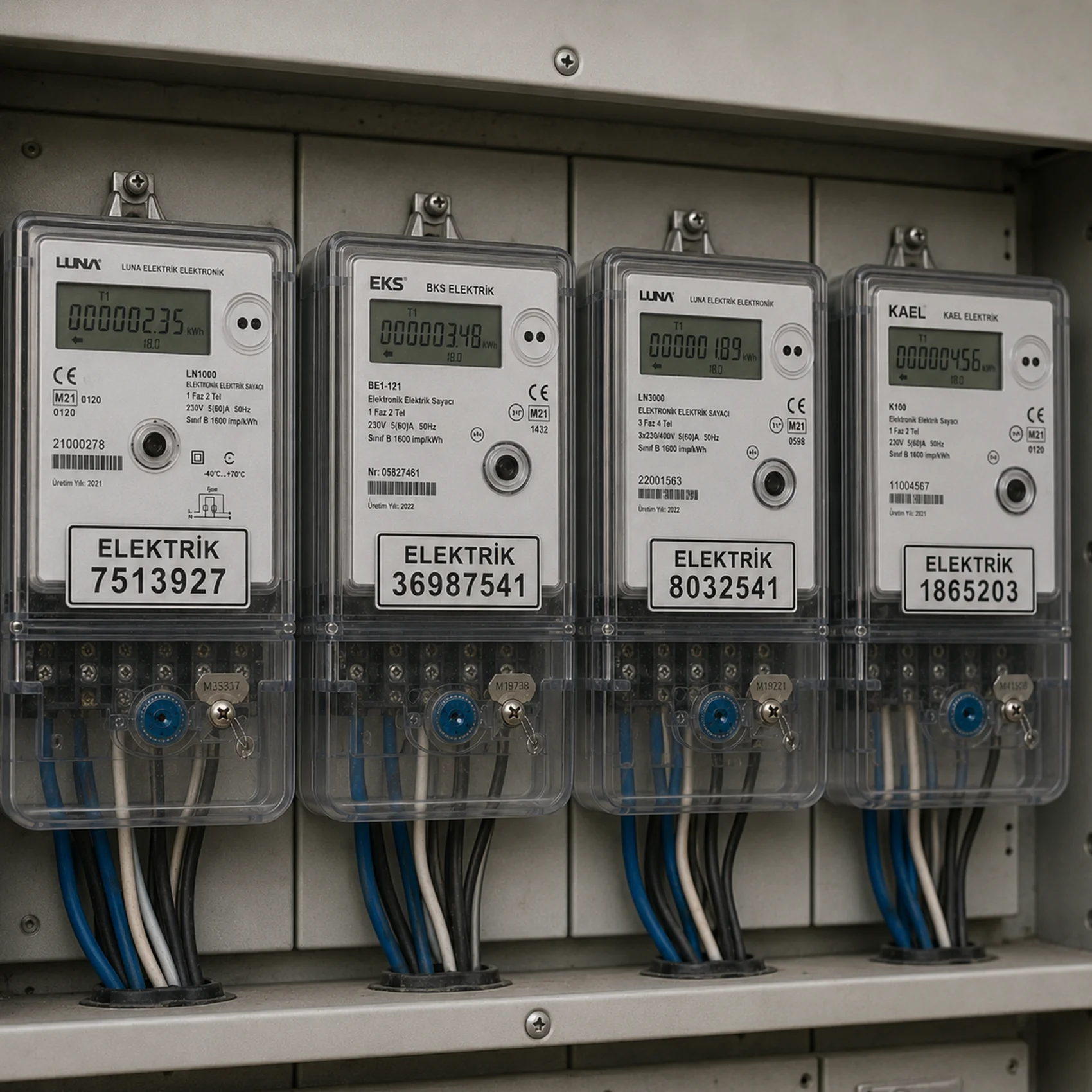 Elektrik Abone Plakaları örnek çalışma 6