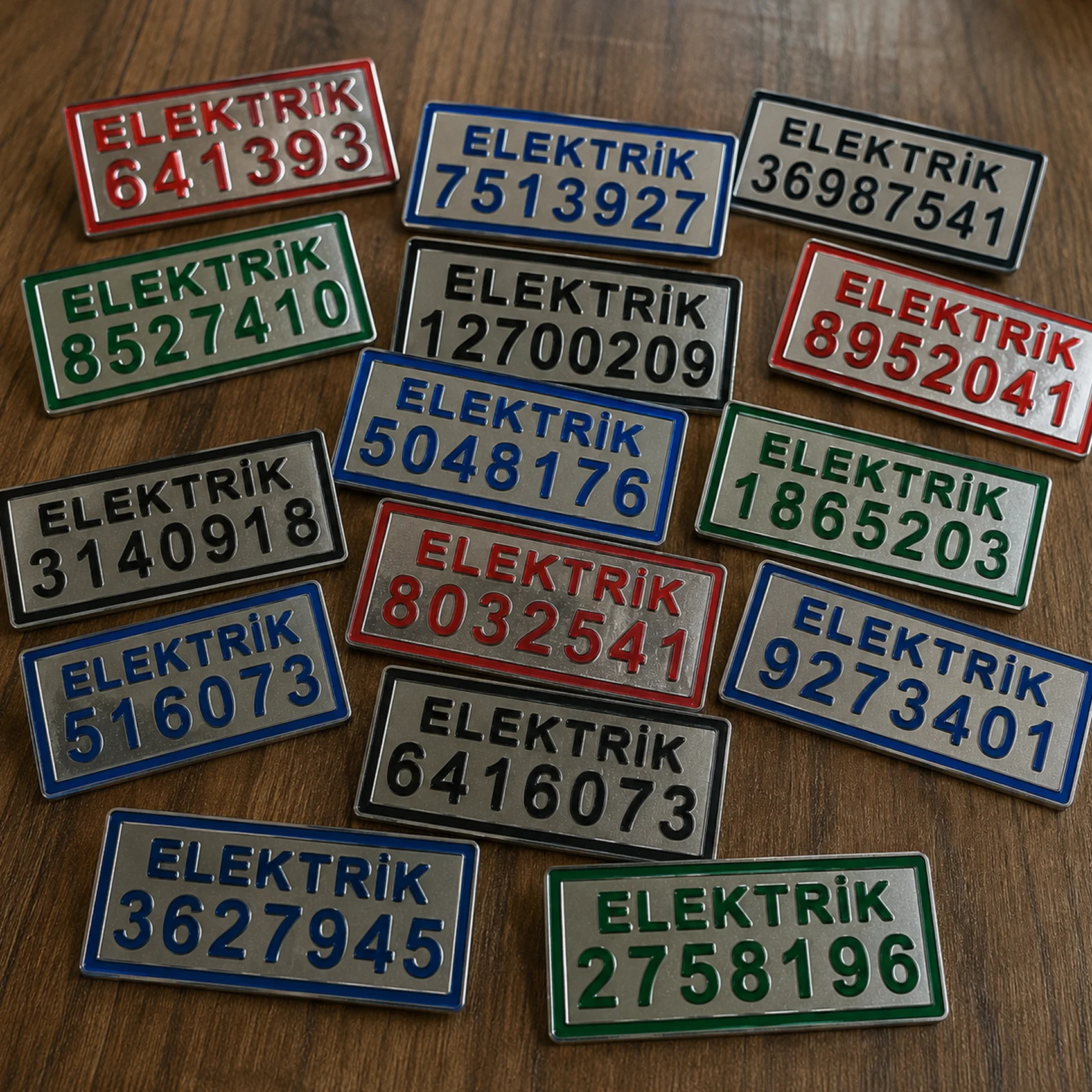 Elektrik Abone Plakaları örnek çalışma 5