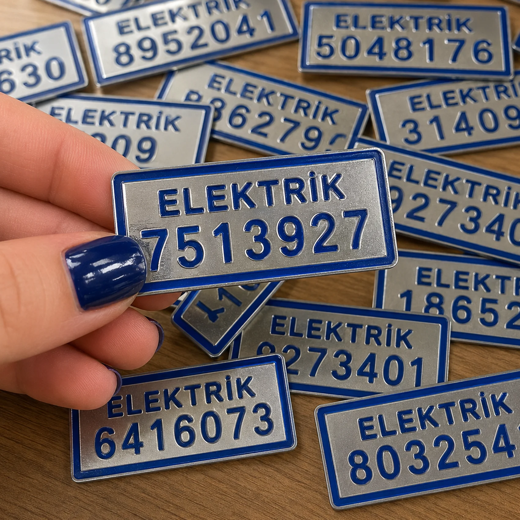 Elektrik Abone Plakaları örnek çalışma 3