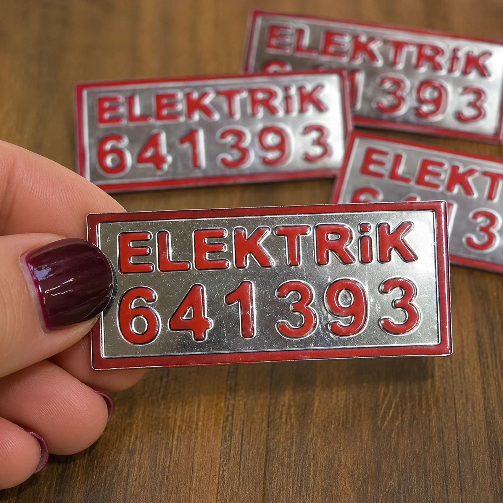 Elektrik Abone Plakaları örnek çalışma 2