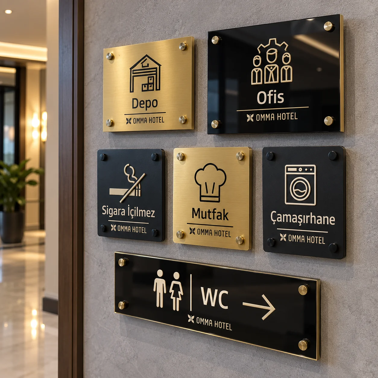 Özel Kapı İsimlikleri örnek çalışma 6