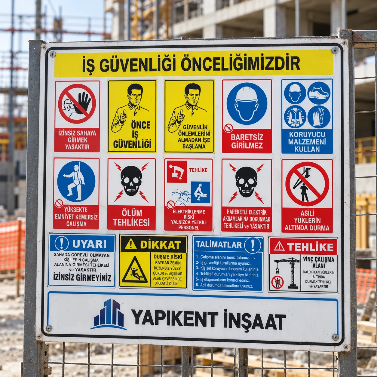 Tehlike Uyarı İşaretleri (İş Güvenliği Levhaları) - Görsel 1