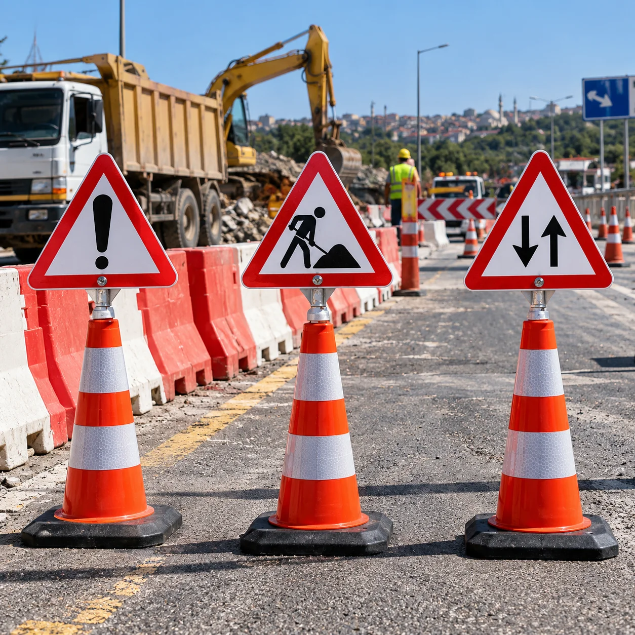 Plastik ve Metal Trafik Otopark Ekipmanları