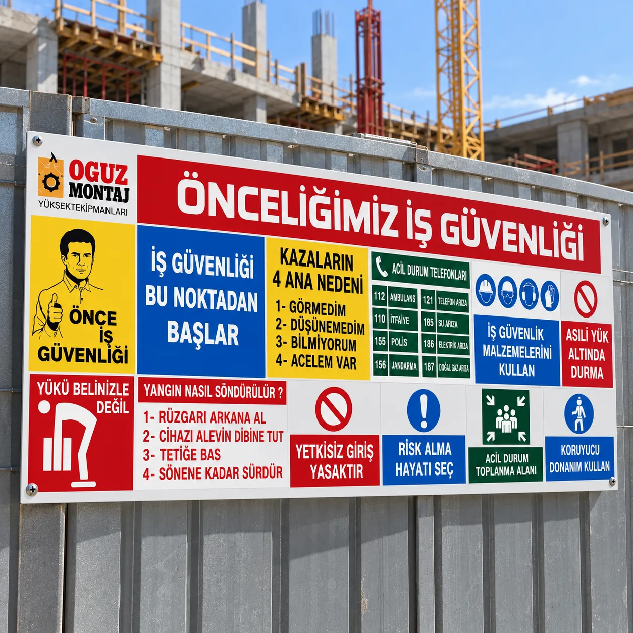 Şantiye ve İnşaat Tabela örnek çalışma 8