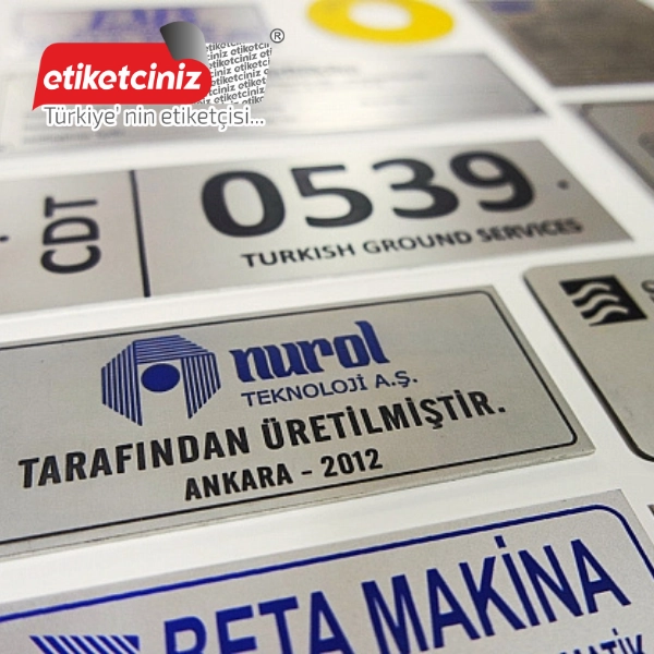 Paslanmaz Metal Etiket
